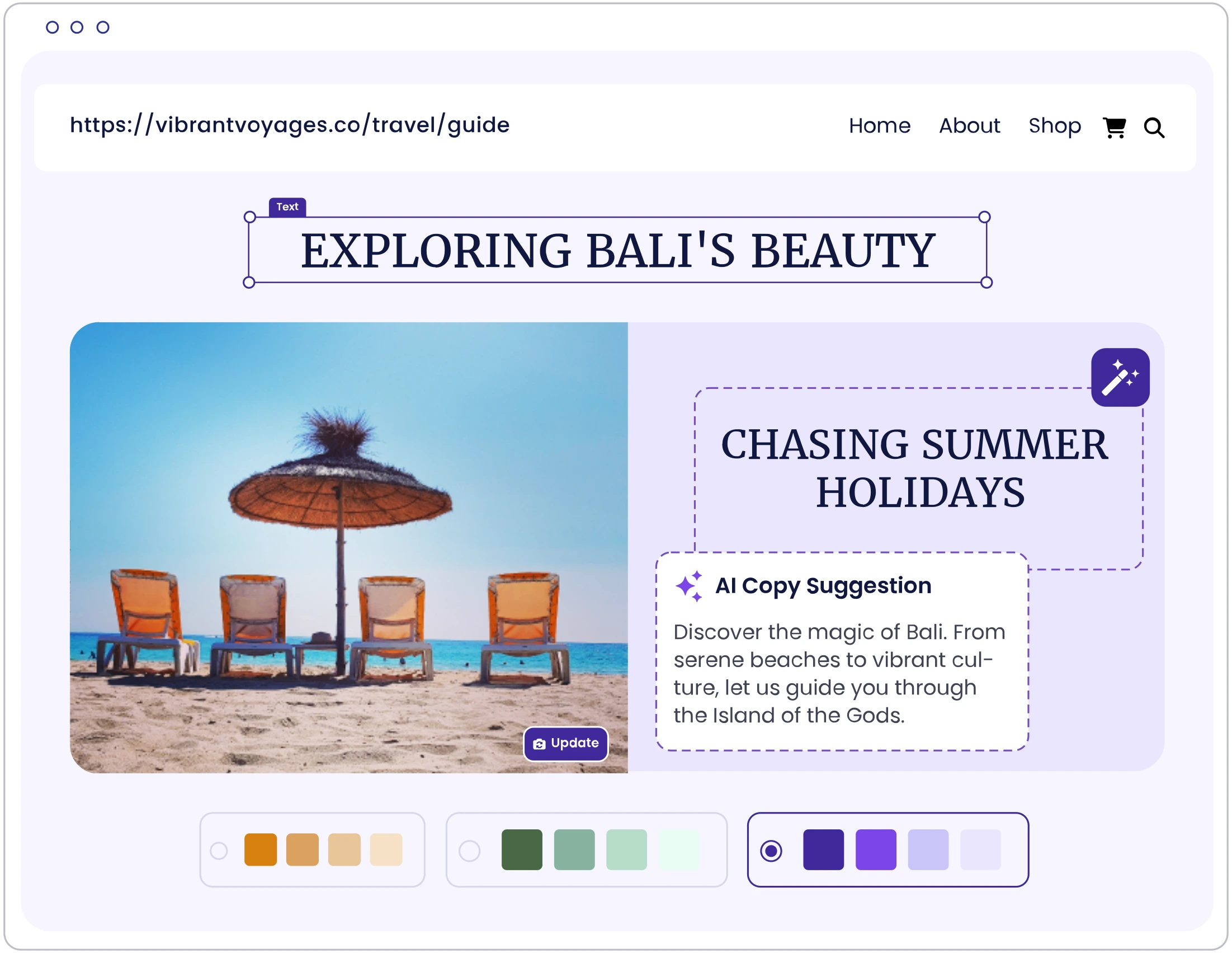Website Builder with AI-Powered Content Creation Website Builder with AI-Powered Content Creation